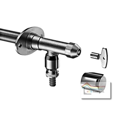 Ventil mrazuvzdorný 1/2" POLAR II skracovateľný,na nástrč.kľúč,rukoväť COMFORT